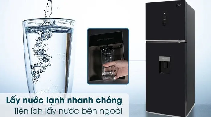 Tủ Lạnh Aqua 374 Lít Inveter AQR-T389FA(GP)